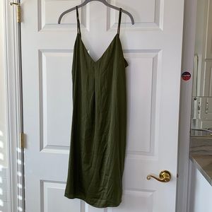 Stars Above Olive Silk Nightgown
